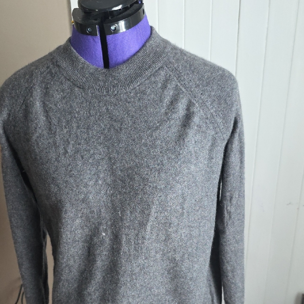 Bloomingdale's Charcoal Crewneck Sweater